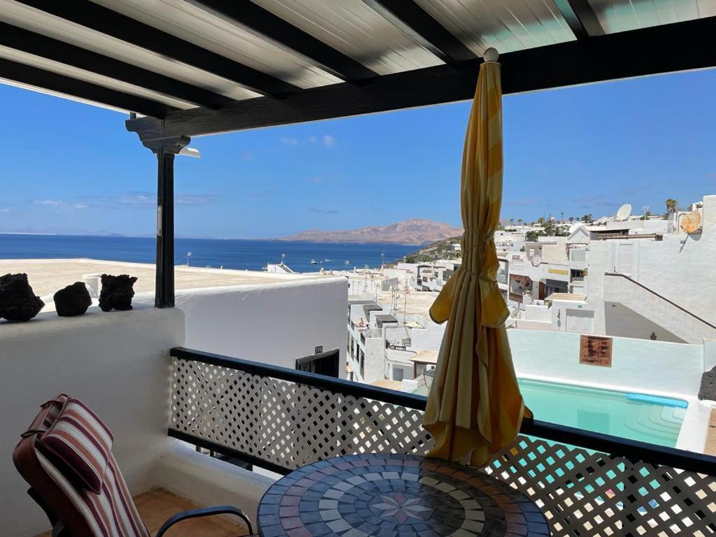 The White Dragos With Ocean View - Ac - Private Pool Lägenhet Tías Exteriör bild