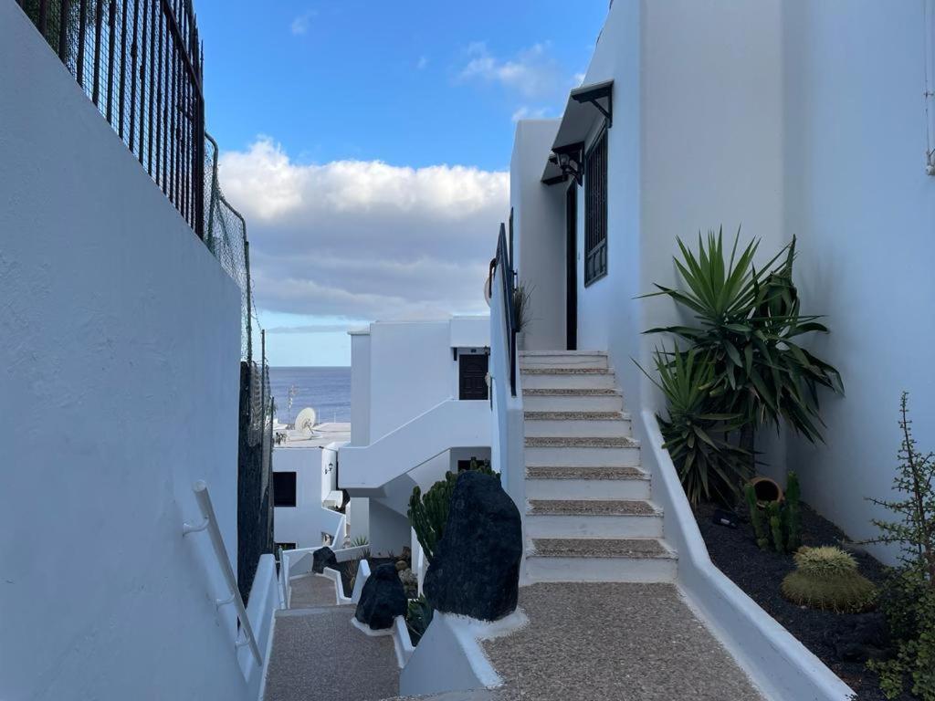 The White Dragos With Ocean View - Ac - Private Pool Lägenhet Tías Exteriör bild